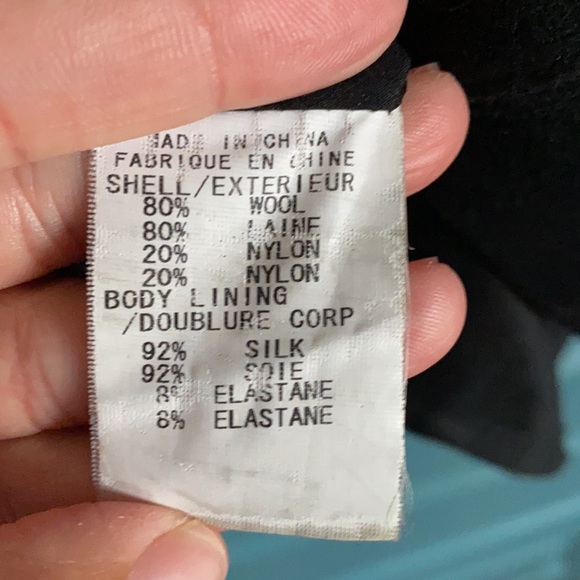 Helmut Lang black wool cocktail dress silk lined size 2 - Picture 8 of 10